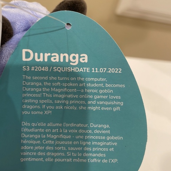 NWT 3.5” Duranga the Raccoon Squishmallow Clip - Picture 4 of 4